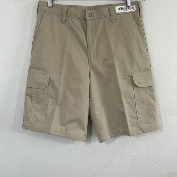 Cintas Shorts Mens 32‎ Beige Cargo Comfort Flex Uniform Workwear - Picture 1 of 6